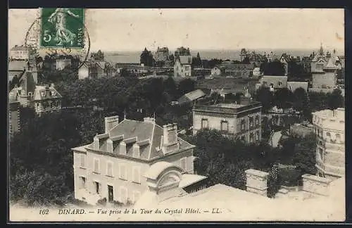 AK Dinard, Vue prise de la Tour du Crystal Hôtel