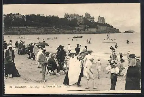 AK Dinard, La Plage, L`Heure du Bain