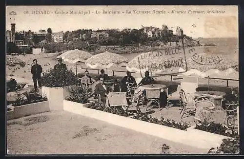 AK Dinard, Casino Municipal et Terrasse fleurie au bord de la plage