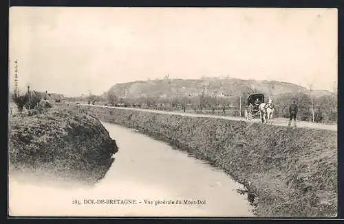 AK Dol-de-Bretagne, Vue générale du Mont-Dol