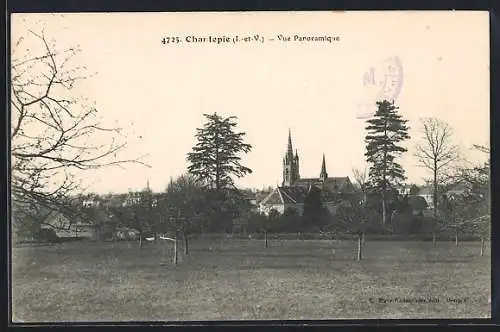 AK Chantepie, Vue panoramique du village et de l`église