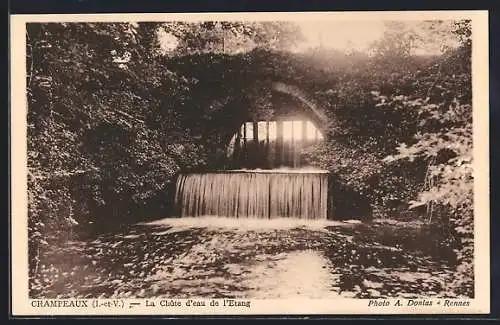 AK Champeaux, La Chute d`eau de l`Étang