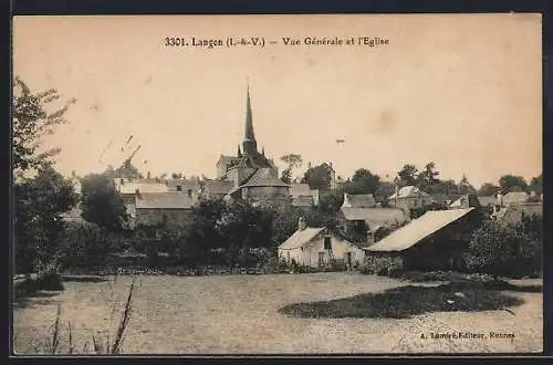 AK Langon, Vue générale et l`église