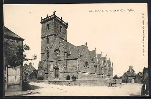 AK Louvigné-du-Désert, L`Église