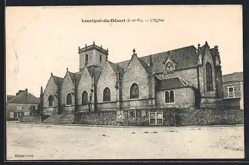 AK Louvigné-du-Désert, L`église