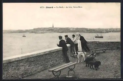 AK Dinard, La Rade, Au loin, Saint-Malo