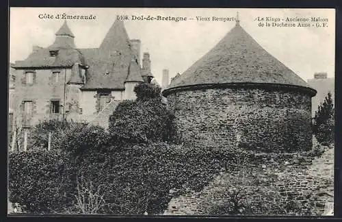 AK Dol-de-Bretagne, Vieux Remparts et Ancienne Maison de la Duchesse Anne