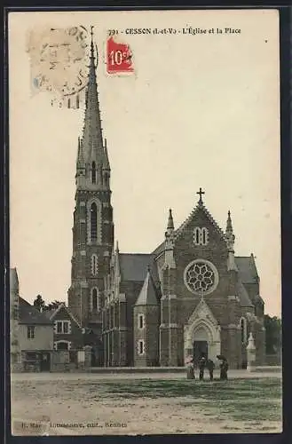 AK Cesson, L`église et la place