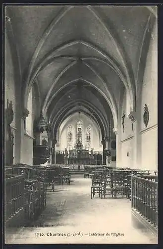 AK Chartres, Intérieur de l`Église