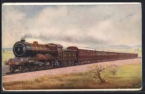 Künstler-AK LNER, Edinburgh-Carlisle Express