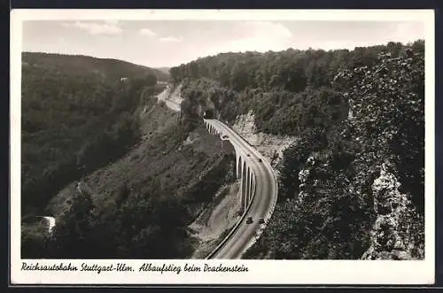 AK Drackenstein, Reichsautobahn Stuttgart-Ulm