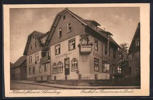 AK Schömberg / Calw, Gasthof und Pension zur Linde