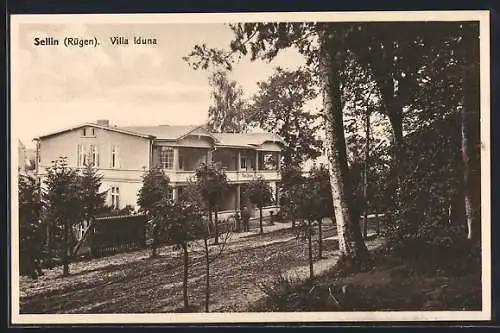 AK Sellin /Rügen, Blick auf die Villa Iduna