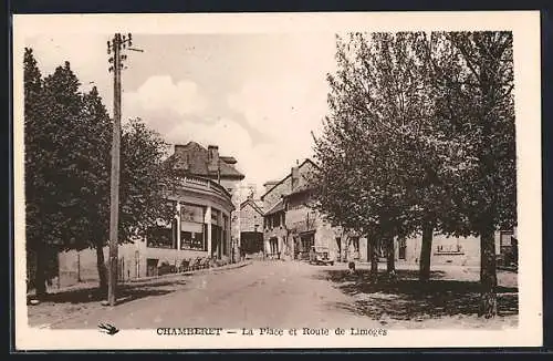 AK Chamberet, La Place et Route de Limoges