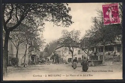 AK Meyssac, La Place et le Jet d`Eau