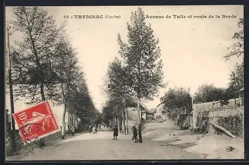 AK Treignac, Avenue de Tulle et route de la Borde