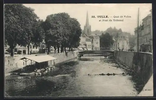 AK Tulle, Quai de Valon et Pont du Tribunal