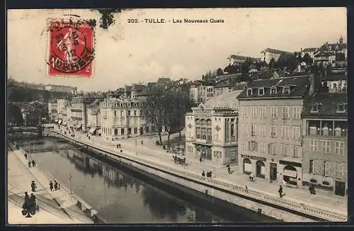 AK Tulle, Les Nouveaux Quais et vue sur la rivière