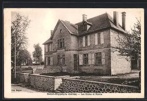 AK Saint-Hippolyte, Les Écoles et Mairie