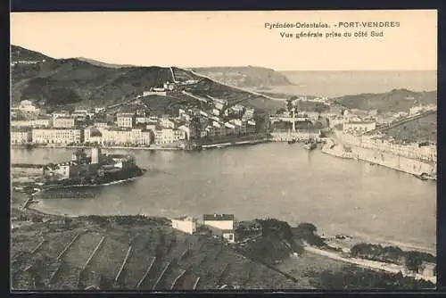 AK Port-Vendres, Vue générale prise du côté Sud