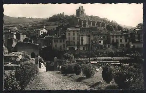 AK Prats-de-Mollo, La Ville, l`église et le clocher