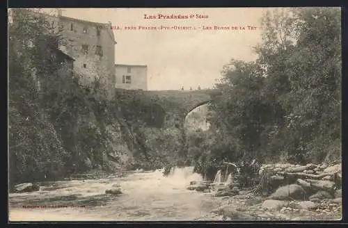 AK Ria, Les bords de la Têt et pont pittoresque