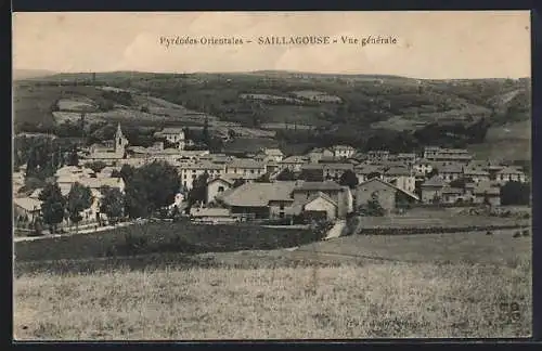 AK Saillagouse, Vue générale des Pyrénées-Orientales