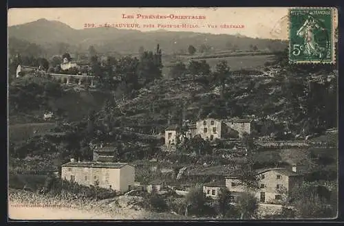 AK Saint-Sauveur, près Prats-de-Mollo, Vue générale des Pyrénées-Orientales