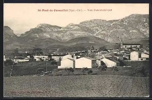 AK Saint-Paul-de-Fenouillet, Vue Panoramique