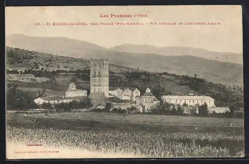 AK Saint-Michel-de-Cuxa, Vue générale de l`ancienne abbaye près de Prades (Pyr.-Orient.)