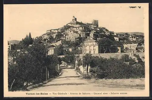 AK Vernet-les-Bains, Vue générale de l`Avenue de Sahorre