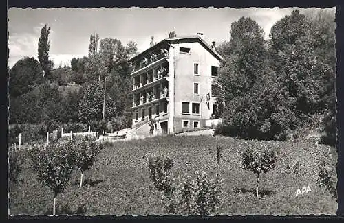 AK Les Violettes, Vue d`un bâtiment entouré de vergers et de nature verdoyante