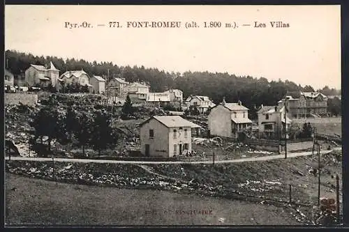 AK Font-Romeu, Les Villas à 1800 m d`altitude