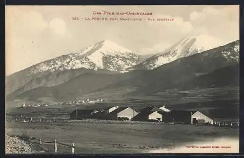 AK La Perche, près Mont-Louis, Vue générale des Pyrénées-Orientales