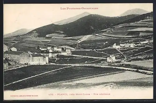 AK Planès, près Mont-Louis, Vue générale des paysages pyrénéens