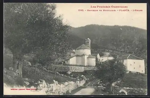 AK Planès, L`Église dans les Pyrénées Orientales