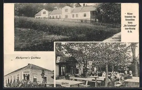 AK Inner-Manzing /N.-Oe., Hochgerner`s Gasthaus und Waisen-Ferienheim d. Humanitären Verein Die Gutenberger