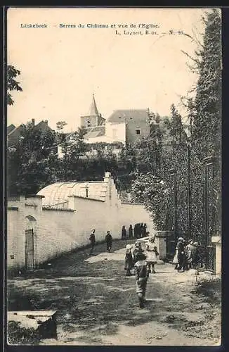 AK Linkebeek, Serres du Chateau et vue de l`Eglise