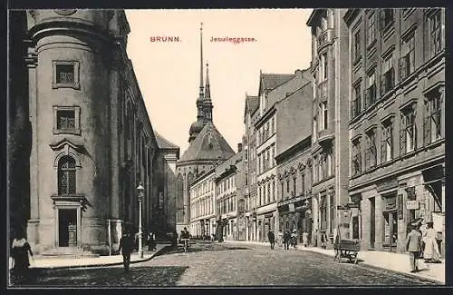 AK Brünn, Blick in die Jesuitengasse