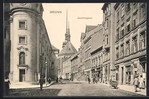 AK Brünn, Blick in die Jesuitengasse