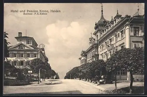 AK Heiden, Hotel und Pension Krone mit Dependance