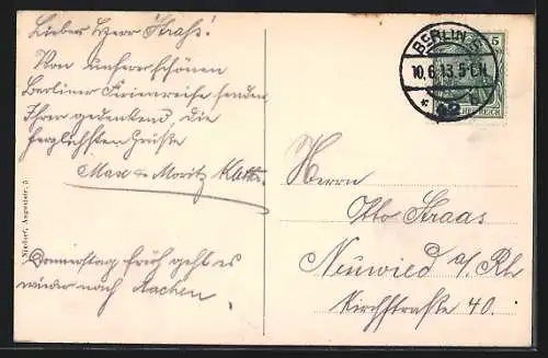 AK Berlin, Siegesallee mit Siegessäule