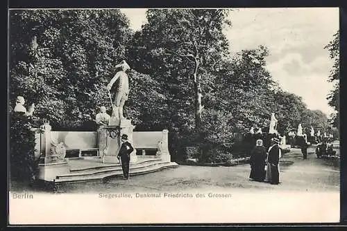 AK Berlin, Siegesallee, Denkmal Friedrichs des Grossen