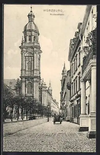 AK Würzburg, Blick in die Neubaustrasse