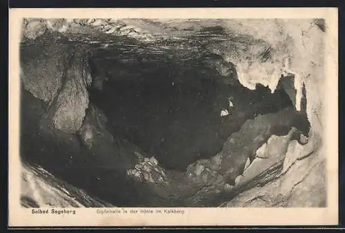 AK Bad Segeberg, Gipfelhalle in der Höhle im Kalkberg