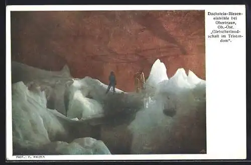 AK Obertraun, Dachstein-Mammut-Höhle, Gletscherlandschaft im Tristandom