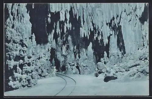 AK Adelsberger Grotte, Partie in der Höhle