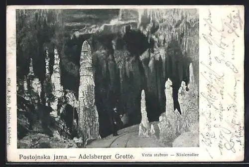 AK Adelsberger Grotte, Säulenhalle