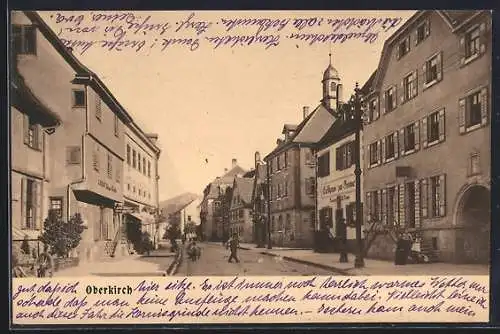 AK Oberkirch / Baden, Gasthaus zur Sonne, Strassenpartie