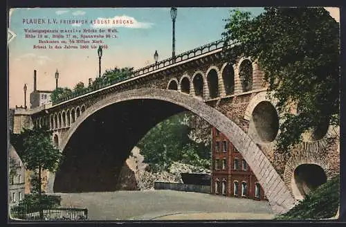 AK Plauen i.V., Friedrich-August Brücke